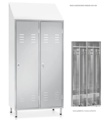 Picture of Garderobna omara iz nerjavečega jekla, 1780/1980x950x400mm, BP07INOX