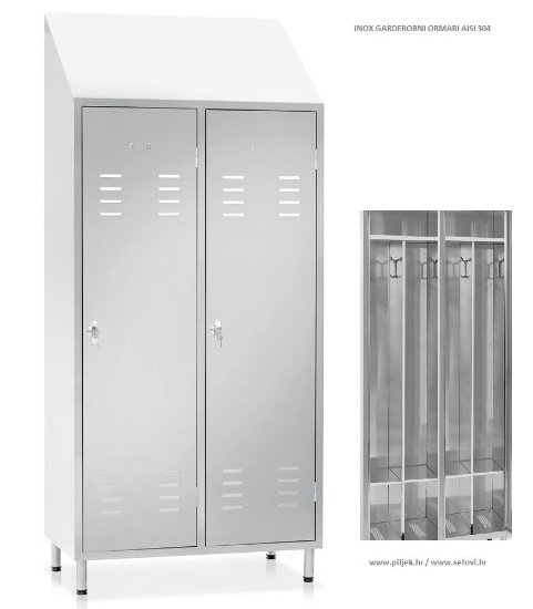 Picture of Garderobna omara iz nerjavečega jekla, 1780/1980x950x400mm, BP07INOX