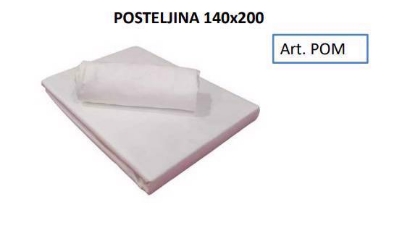 Picture of POSTELJNINA 140x200cm, bela
