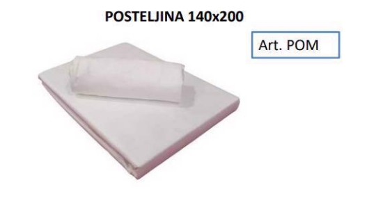 Picture of POSTELJNINA 140x200cm, bela